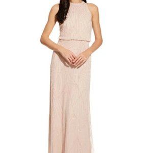 Adrianna Papell Blush Bridesmaid Dress